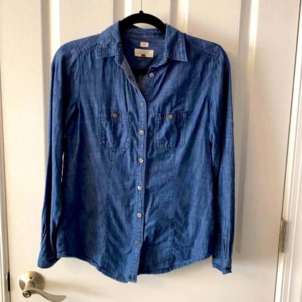 Long sleeved denim button down